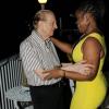 Winston Sill/Freelance Photographer
The Most Hon. Edward Seaga share Birthday Party with son Christopher Seaga and Minister Dr. Omar Davies, held at Russell Heights on Tuesday night May 28, 2013.  Here Seaga and Charmaine Anderson dancing up a storm.