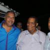 Winston Sill/Freelance Photographer
The Most Hon. Edward Seaga share Birthday Party with son Christopher Seaga and Minister Dr. Omar Davies, held at Russell Heights on Tuesday night May 28, 2013.  Here are Saleem Lazarus (left); Minister Roger Clarke (centre); and Christopher Seaga (right).