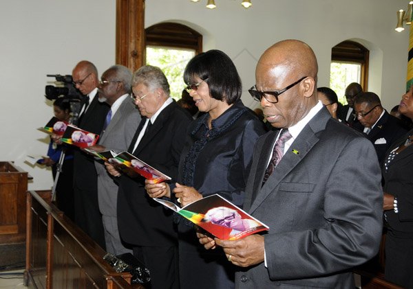 Gladstone Taylor /  Photographer

the funeral Service of Dr. Douglas Ralph Manley, CD held at the UWI Mona Chapel yesterday morning