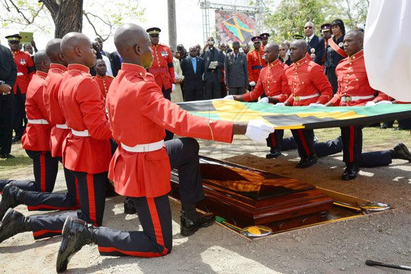 Rudolph Brown/Photographer
Sir Howard Cooke State funeral at the Holy Trinity Cathedral on Friday, August 8, 2014