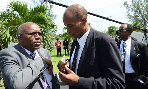 Rudolph Brown/Photographer
Sir Howard Cooke State funeral at the Holy Trinity Cathedral on Friday, August 8, 2014