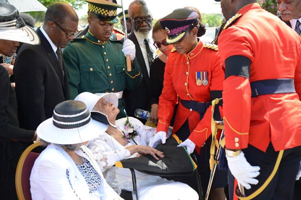 Rudolph Brown/Photographer
Sir Howard Cooke State funeral at the Holy Trinity Cathedral on Friday, August 8, 2014