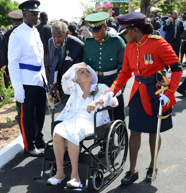 Rudolph Brown/Photographer
Sir Howard Cooke State funeral at the Holy Trinity Cathedral on Friday, August 8, 2014