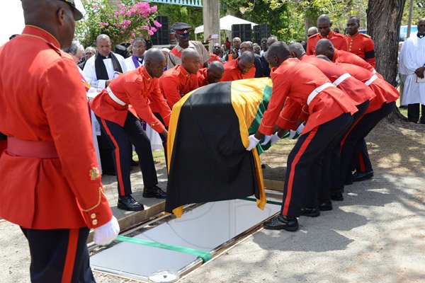 Rudolph Brown/Photographer
Sir Howard Cooke State funeral at the Holy Trinity Cathedral on Friday, August 8, 2014