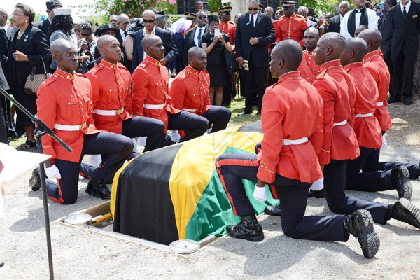 Rudolph Brown/Photographer
Sir Howard Cooke State funeral at the Holy Trinity Cathedral on Friday, August 8, 2014