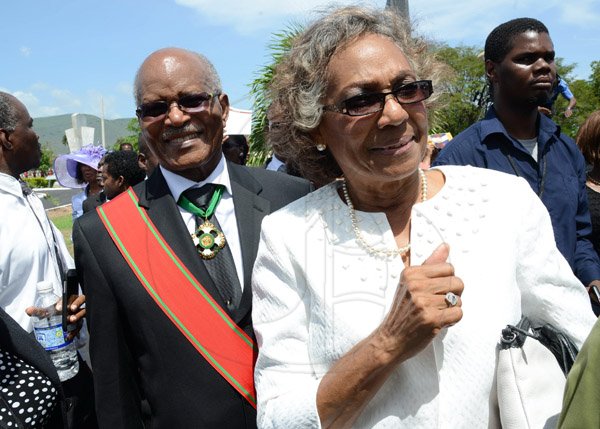 Rudolph Brown/Photographer
Sir Howard Cooke State funeral at the Holy Trinity Cathedral on Friday, August 8, 2014