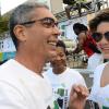 Rudolph Brown/Photographer
Richard Byles, President and CEO of Sagicor Life Jamaica chat with Tessanne Chin at the Sagicor Sigma Corporate Run at Emancipation Park in New Kingston on  Sunday, February 16, 2014