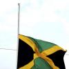 Norman Grindley/Chief Photographer
Jamaica flag fly half-mast at the Simon Bolivar Statue in Kingston yesterday.