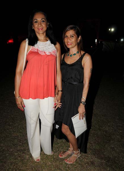 Winston Sill/Freelance Photographer
The Heart Foundation of Jamaica (HFJ) annual Simply Red Wine and Food Fundraising event, held on The Lawns of Jamaica House, Hope Road on Friday night September 27, 2013. Here are Claudette Preston (left); and Karlene Fung (right).