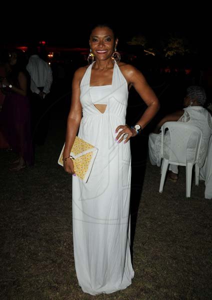 Winston Sill/Freelance Photographer
The Heart Foundation of Jamaica (HFJ) annual Simply Red Wine and Food Fundraising event, held on The Lawns of Jamaica House, Hope Road on Friday night September 27, 2013. Here is Jackie Domenico.