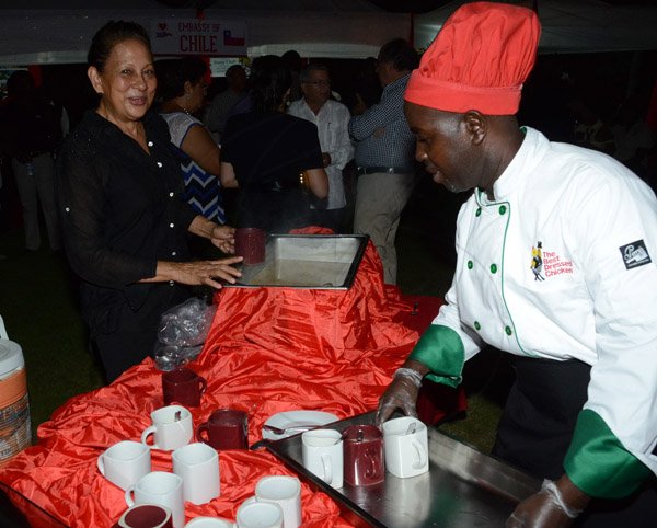 Winston Sill/Freelance Photographer
The Heart Foundation of Jamaica prersents the Media Launch of Simply Red, Wine and Food Festival, held at Millsborough Close on Tuesday night August 19, 2014. Here is Lorraine Fung (left).