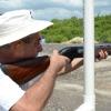 Rudolph Brown/Photographer
Ferris Ziadie at Bernard Cridland Memorial Sporting Clay Shooting competition at the Jamaica Skeet Club on Sunday, October 27, 2013