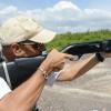 Rudolph Brown/Photographer
Robert Murray shooting at his target at Bernard Cridland Memorial Sporting Clay Shooting competition at the Jamaica Skeet Club on Sunday, October 27, 2013