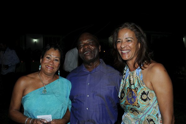 Winston Sill / Freelance Photographer
Spanish Ambassador Celsa Nuno host Dinner and Pinno Recital  with David Gomez, held at Norbrook Road, St. Andrew on Saturday night February 23, 2013. Here are Charmaine Chin-Loy (left); Vivian Crawford (centre); and Christine Gore (right).