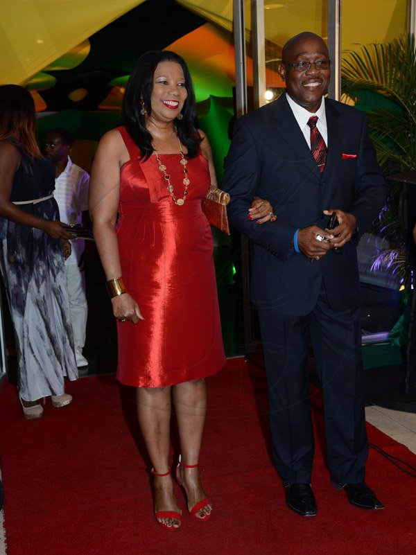 Winston Sill/Freelance Photographer
The 53rd  RJR National Sportsman and Sportswoman of the Year 2013  Awards Ceremony, held at the Jamaica Pegasus Hotel, New Kingston on Friday night January 10, 2014. Here are Ian and Lana Forbes.