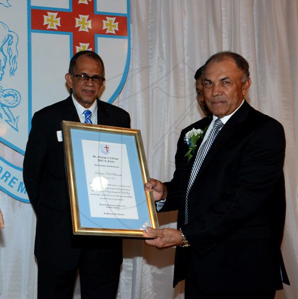 Winston Sill/Freelance Photographer
St. George's College 2014 Hall Of Fame Banquet. held at Mona Visitors Lodge, UWi Campus on Saturday night October 4, 2014.
