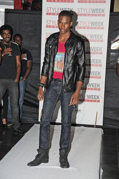 Wionston Sill
Freelance Photographer

Leather is trendy and Balla Shawn mixes leather with jeans for this look.


StyleWeek Jamaica presents" BNM The StyleWeek Edition Fashion Show", held Fiction Lounge, Market Place, Constant Spring Road on Wednesday night May 22, 2013.