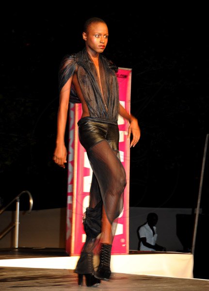 Winston Sill/Freelance Photographer
Saint International Jamaica presents Mecca CityStyle for StyleWeek Fashion Shows,  held at UDC Car Park, Ocean Boulevard, Downtown, Kingston on Saturday night May 25, 2013.