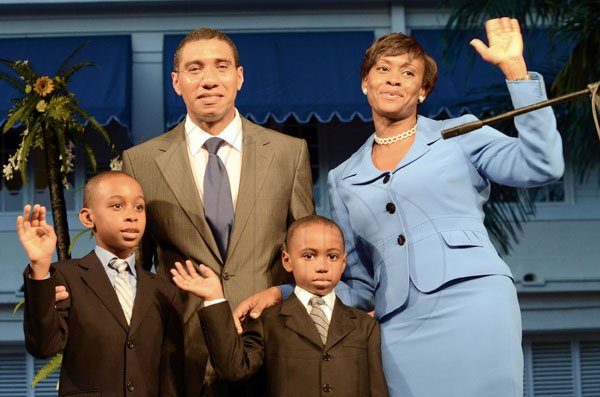 Rudolph Brown/Photographer
Andrew Holness swearing in as new Prime Minister at King's House on Sunday, October 23-2011