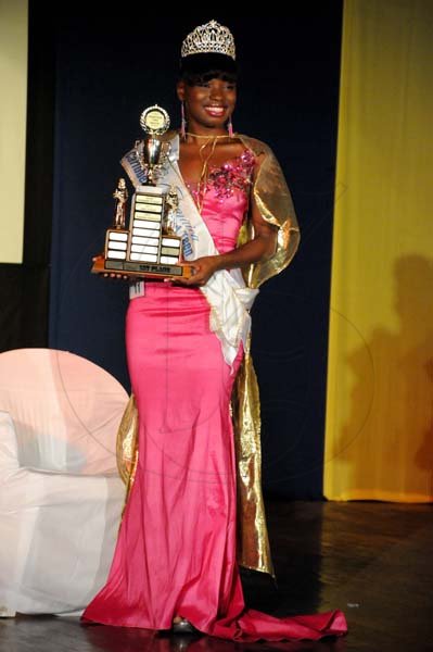 Winston Sill/Freelance Photographer
Miss Jamaica Caribbean Talented Teen 2013 show and coronation, held at Louise Bennett Garden Theatre, Hope Road on Sunday night September 1, 2013. Here is the winner Joselle Fisher.