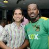Rudolph Brown/ Photographer
Michael Subratie (left) and Chris Gayle at a welcome reception on Wednesday night hosted by XOX for members of the Jamaica Tallawahs cricket team at the Pegasus Hotel.