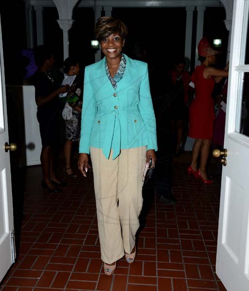 Winston Sill/Freelance Photographer
Dress for Success Jamaica annual Fundraising Tea Party, held at the British High Commission, Trafalgar Road on Thursday night November 7, 2013. Here is Belinda Williams.
