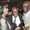 Ricardo Makyn/Staff Photographer
 Prime Minister the Most  Hon Portia Simpson Miller with Dr Wellesley Blair Pastor of  the Portmore New Testament Church of God and Herro Bliar Political Ombudsman  32nd Annual National Leadership Prayer Breakfast at the Jamaica Pegasus Hotel on Thursday 19.1.2012