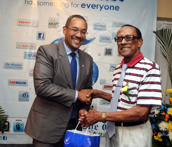 Gladstone Taylor / Photographer

Gleaner pensioners pose with managing director Christopher Barnes (left) at the company's annual Long Service Awards and Pensioners' Luncheon at the Jamaica Pegasus Hotel yesterday.