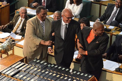 Rudolph Brown/Photographer
The opening of the new Parliament session at Gordon House on Tuesday, January 17-2012