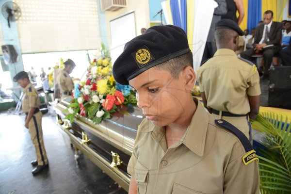 Rudolph Brown/Photographer
Thanksgiving service for the life Rev Glen Archer at the Ardenne High School Auditorium in Kingston on Sunday, March 1, 2015