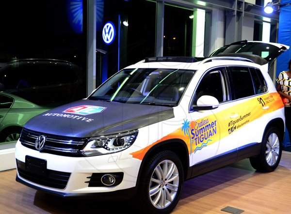 Winston Sill/Freelance Photographer
BUSINESS DESK:-----ATL Automotive launch of the Endless Summer of Tiguan, VW SUV's, held at the VW Showroom, Oxford Road, New Kingston on Thursday night August 21, 2014.