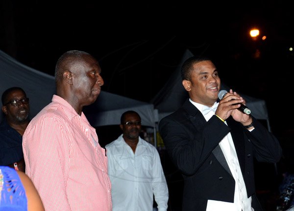 Winston Sill/Freelance Photographer
To Mom With Love Concert, held at LIME Golf Academy, New Kingston on Sunday night May 11, 2014. Here are Jackie Jackson (left); Opera singer Rory Baugh (right).