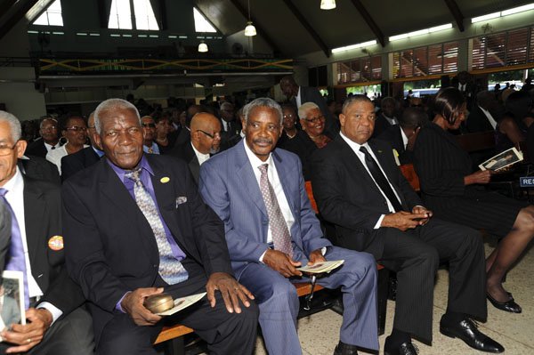 Norman Grindley/Chief Photographer
Thanksgiving service for the life of Anthony 'Tony' Hewitt, retired senior Superintendent of police, held at the Boulevard Baptist church St. Andrew October 6, 2012.