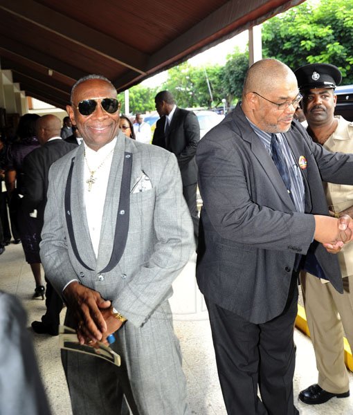 Norman Grindley/Chief Photographer
Thanksgiving service for the life of Anthony 'Tony' Hewitt, retired senior Superintendent of police, held at the Boulevard Baptist church St. Andrew October 6, 2012.