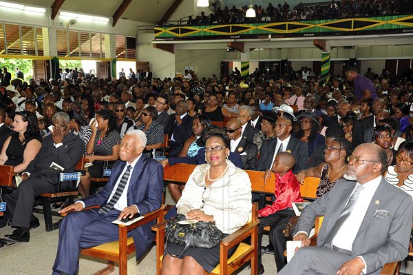 Norman Grindley/Chief Photographer
Thanksgiving service for the life of Anthony 'Tony' Hewitt, retired senior Superintendent of police, held at the Boulevard Baptist church St. Andrew October 6, 2012.