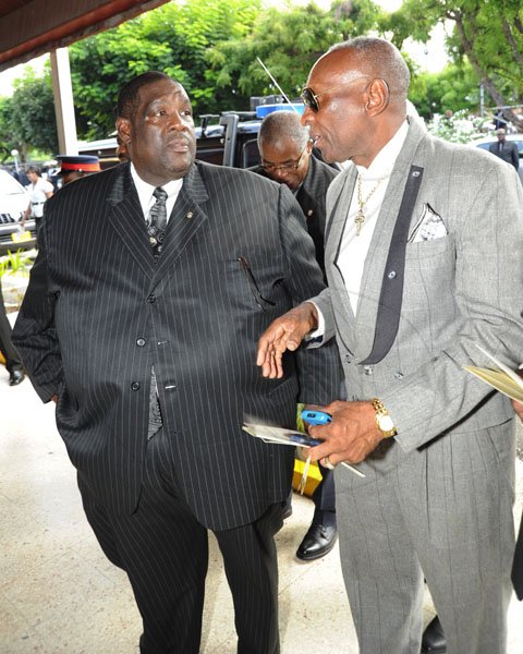 Norman Grindley/Chief Photographer
Thanksgiving service for the life of Anthony 'Tony' Hewitt, retired senior Superintendent of police, held at the Boulevard Baptist church St. Andrew October 6, 2012.