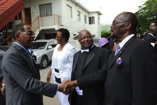 Norman Grindley/Chief Photographer
Thanksgiving service for the life of Anthony 'Tony' Hewitt, retired senior Superintendent of police, held at the Boulevard Baptist church St. Andrew October 6, 2012.