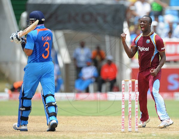 Ian Allen/Staff Photographer
West Indies versus India in the Tri-Nation Cricket series at Sabina Park.