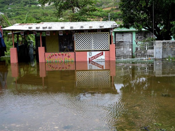 Ian Allen/Photographer
Section of 8 Miles in Bull Bay St.Andrew flooded after the passage of Hurricane Sandy.