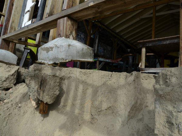 Rudolph Brown/Photographer
Hurricane Sandy passes through Jamaica on damage properties on Thursday, October 25, 2012