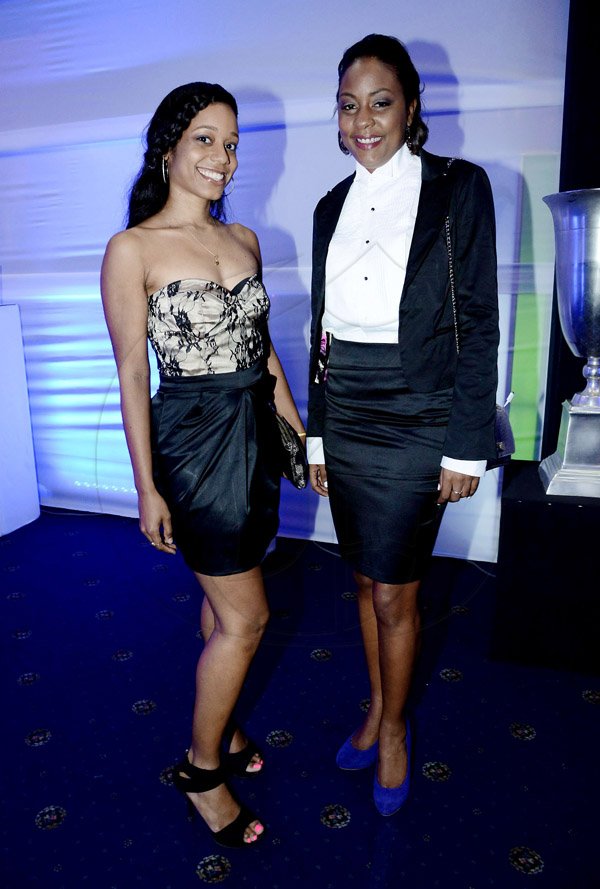 Winston Sill/Freelance Photographer
From left: Stefanie Thomas and Alicia Glasgow  showing off their own style at the ULTRA Black Tie Awards.