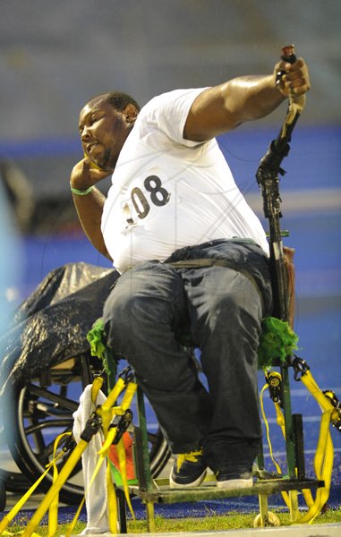 Ricardo Makyn/Staff Photographer.
Men's Paralympic Shot put   at the Utech Classics held at the National Stadium on Saturday 15.4.2012
