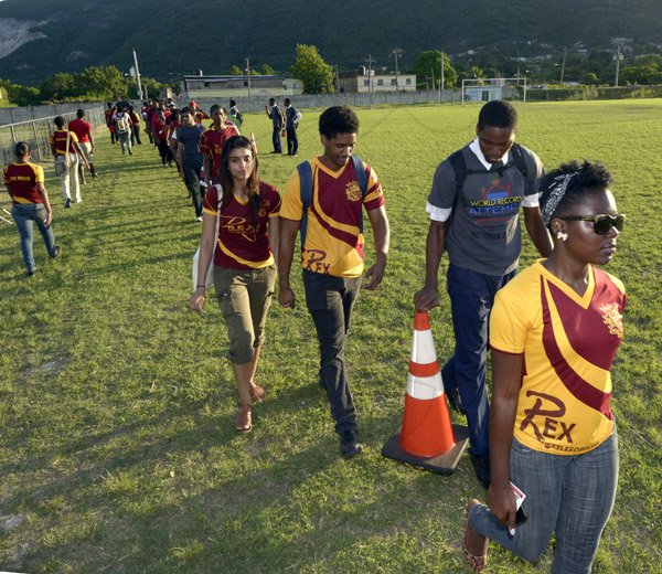 Gladstone Taylor / Photographer

The university of the west indies student's and staff made an attempt to break the guinness world record for the longest chain of persons clasping hands in a stance against violence at the uwi mona bowl yesterday evening