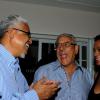 Winston Sill / Freelance Photographer
UWI Vice Chancellor Prof. Nigel Harris host Christmas Party, held at Long Mountain Road, UWI, Mona on Thursday night December 8, 2011. Here are Prof. Harris (left); Jimmy Moss-Solomon (centre); and Racquel Jenkins-Moss-Solomon (right).