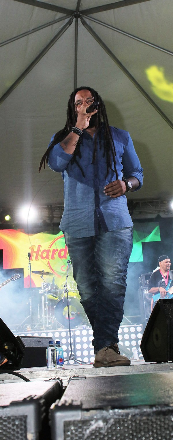 *** Local Caption *** @Normal:Kymani Marley performs at the opening of the Hard Rock Cafe in Montego Bay, St James on Saturday night.