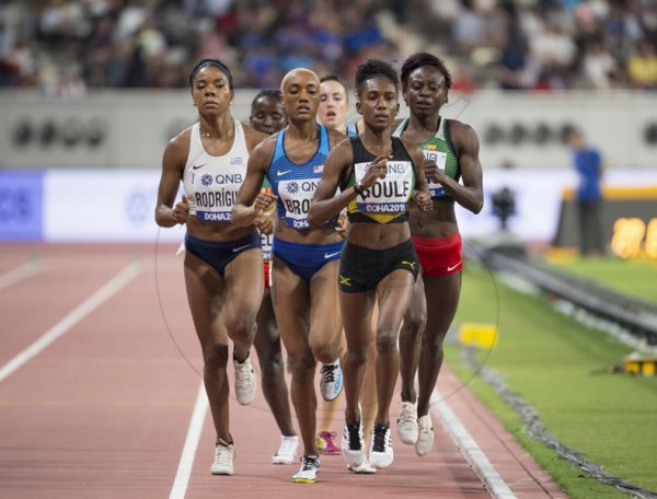Jamaica’ s Natoya Goule competing in her heat of the 800m Womens event.2019 IAAF World Athletic Championships at the Khalifa International Stadium in Doha, Qatar on Friday September 27, 2019