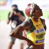 Elaine Thompson after failing to secure a position on the podium in the Women 100m final at the 2019 IAAF World Athletic Championships held at the Khalifa International Stadium in Doha, Qatar on Sunday September 29, 2019.