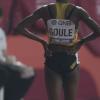 Natoya Goule competing in the women 800m fina at the