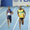 Ricardo Makyn/Staff Photographer                                   Usian Bolt finish first in the Men 200m Semis in Daegu.Sept.2,2011.