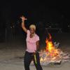 Janet Silvera Photo
 
Subhadra Bowman did not need a bonfire behind her to emanate the heat she exuded at the Caribbean Yoga Conference yogi's reach on the Sugar Mill beach at the Hilton Rose Hall Resort and Spa Sugar, Montego Bay last Thursday night